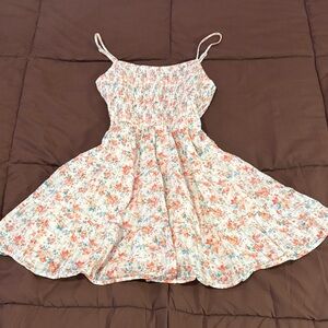 American Eagle Outfitters Floral Midi Dress - White and Pink